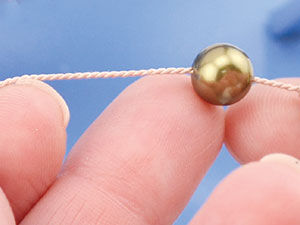 A bead on cord